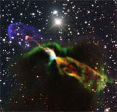 Kính ALMA chụp được ảnh một ngôi sao đang ra đời