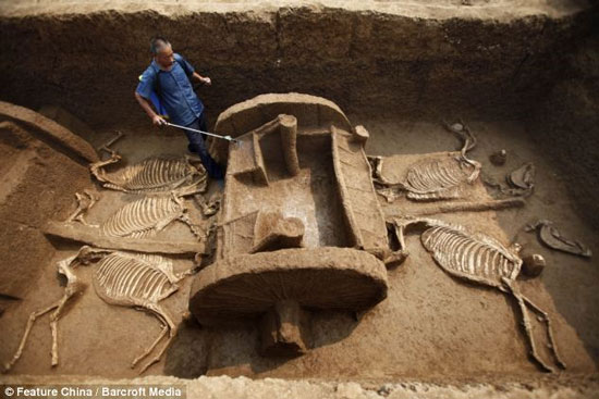 Khai quật ngôi mộ có niên đại 3000 năm tuổi 