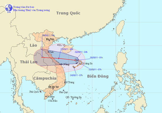 Khẩn cấp đối phó với bão Haitang