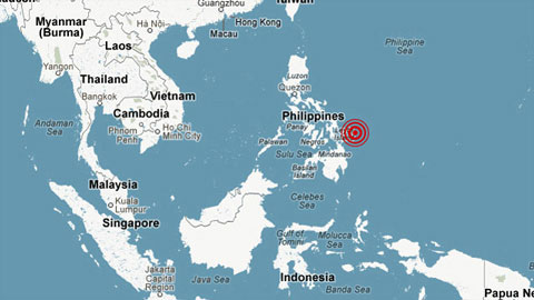 Động đất mạnh gây sóng thần ở Philippines