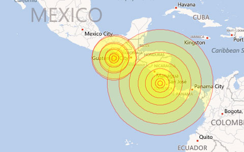 Động đất mạnh gây cảnh báo sóng thần ở Trung Mỹ