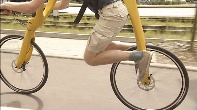 Sáng chế xe đạp không yên, không pedal