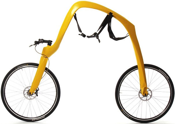 Sáng chế xe đạp không yên, không pedal 