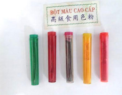 Cách phân biệt món ăn dùng phẩm màu hóa học