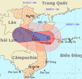 Siêu bão Wutip giật cấp 17 đang hướng vào miền Trung
