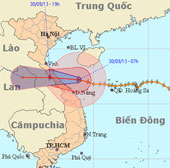 Chiều nay, bão số 10 đổ bộ vào Hà Tĩnh - Quảng Trị