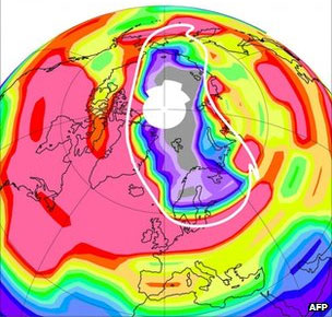 Xuất hiện lỗ thủng ozone tại Bắc Cực