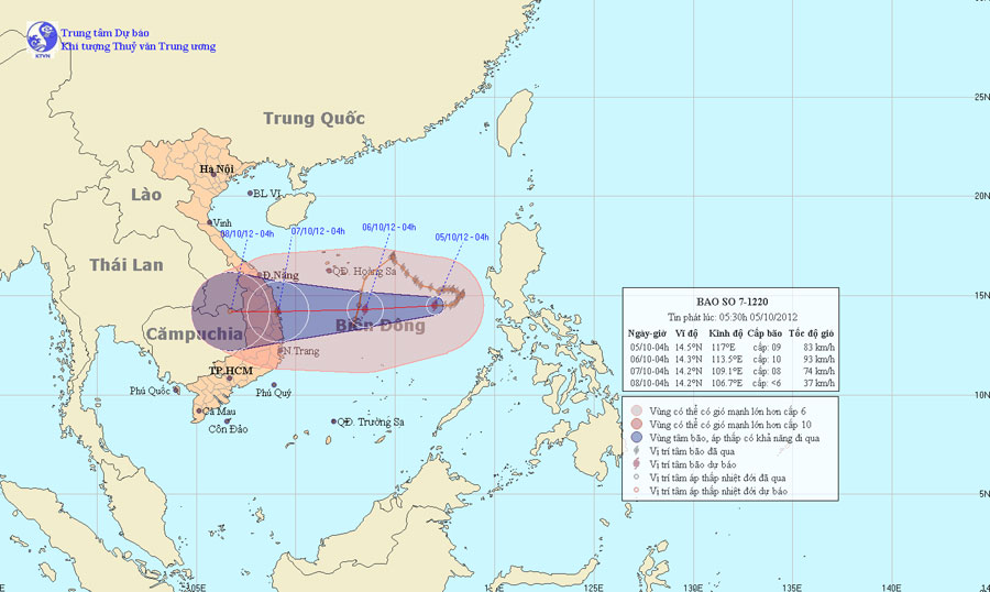 Bão số 7 diễn biến phức tạp, gây mưa to diện rộng