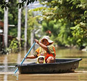 Lũ lụt hoành hành ở Thái Lan, 23 người thiệt mạng