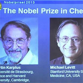 Người Mỹ giành trọn giải Nobel Hóa học 2013