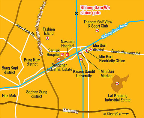Nước lụt tiến sâu vào Bangkok