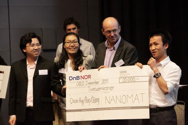 Sinh viên Việt Nam chiến thắng trong cuộc thi Nanomat tại Nauy