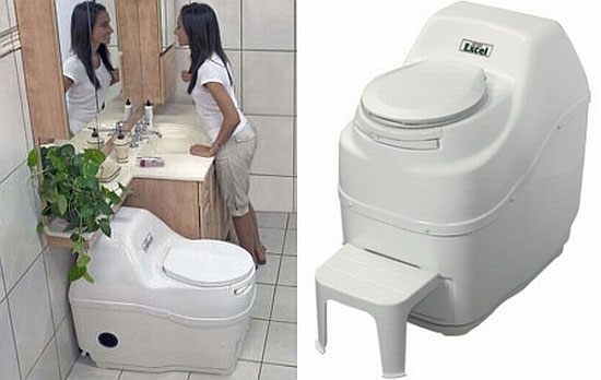 Lạ lùng bồn cầu không cần nước