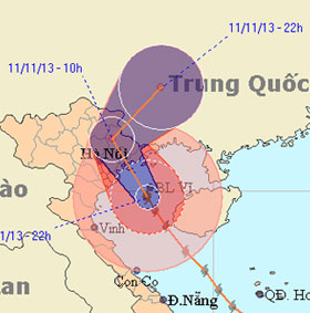 Quảng Ninh bất ngờ hứng tâm bão Haiyan
