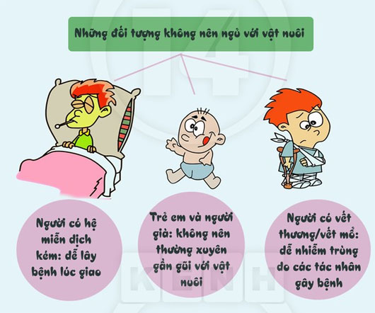 Nguy hại tiềm ẩn cho sức khỏe khi sơ ý ngủ cùng vật nuôi