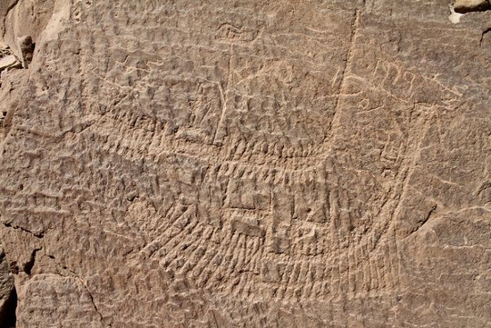 Tranh đá cổ nhất về Pharaoh tại Ai Cập