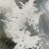 Nhìn thấy khói bụi Trung Quốc từ không gian