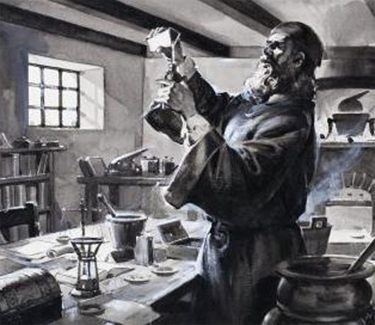 Tu sĩ Roger Bacon (1214-1294) người đầu tiên nghiên cứu thuốc súng tại châu Âu​