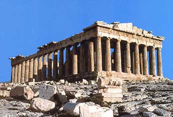 Điện Parthenon từng là một kiệt tác về sắc màu