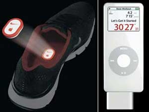 Giầy thể thao kết nối vào iPod