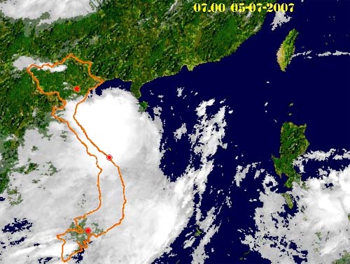 Áp thấp sẽ gây mưa to ở Bắc bộ