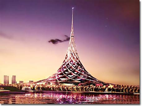 Xây dựng toà tháp pha lê tại Nga