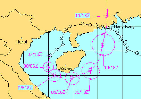 Bão số 6 đột ngột "sống lại"