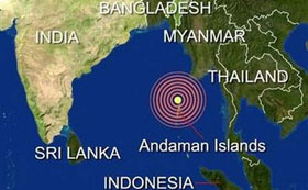 Động đất tấn công Ấn Độ Dương