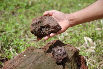 Trồng rau sạch trên bọt núi lửa