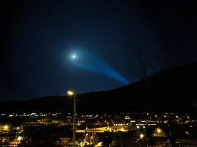 Quầng sáng lạ ở Na Uy có thể là tên lửa