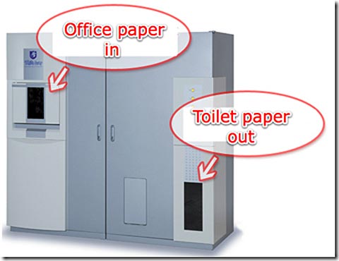 Biến rác thải văn phòng thành giấy vệ sinh