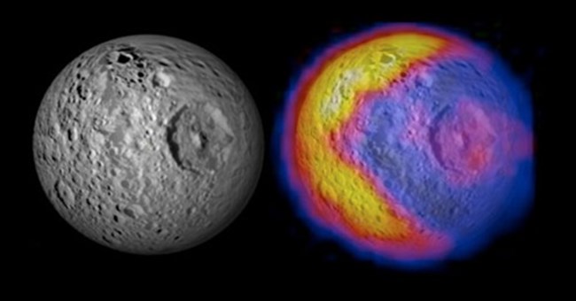 Pac-man xuất hiện trên mặt trăng của Sao Thổ