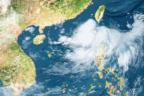 Biển Đông đón áp thấp nhiệt đới