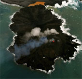 Nhật: Đảo mới do núi lửa phun trào đang "nở" gấp 8 lần