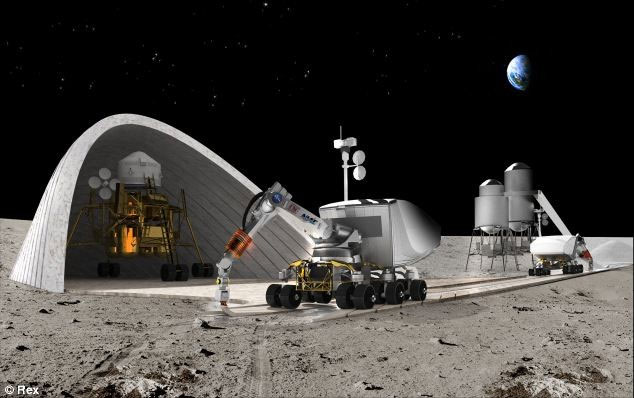 NASA đầu tư công nghệ xây nhà trên mặt trăng