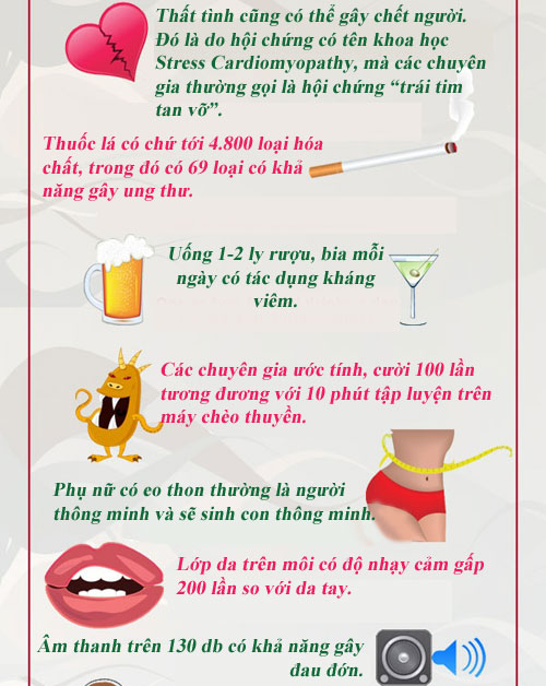 Bí mật thú vị về cơ thể bạn
