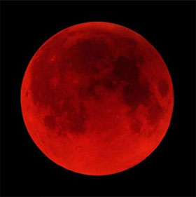 Sự kiện "Mặt trăng máu" diễn ra vào tuần tới