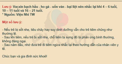 Lịch tiêm chủng quốc gia mà các bậc cha mẹ PHẢI biết