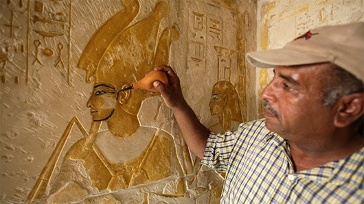 Ai Cập phát hiện lăng mộ nhà văn thời Pharaoh