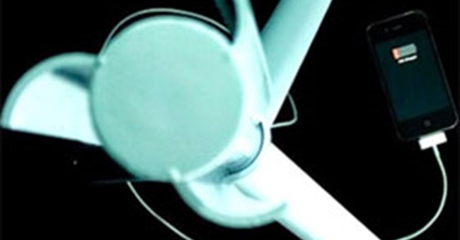 Sạc pin điện thoại bằng tuabin gió