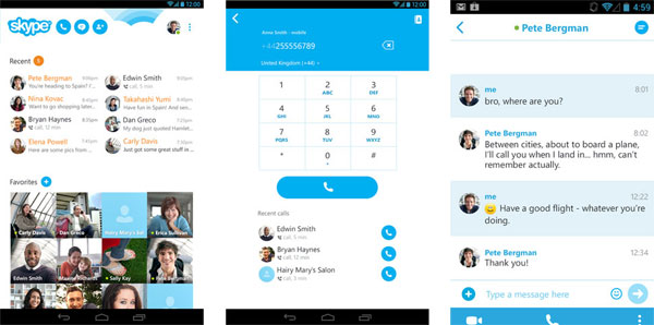 Skype for Android Top 10 ứng dụng hay nhất trên máy tính bảng Android