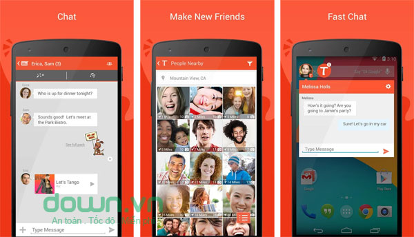 Top 5 ứng dụng chat phổ biến trên Android