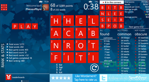Tổng hợp game hay và miễn phí trên Windows Phone