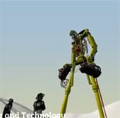 Robot khổng lồ có tài tung hứng xe hơi