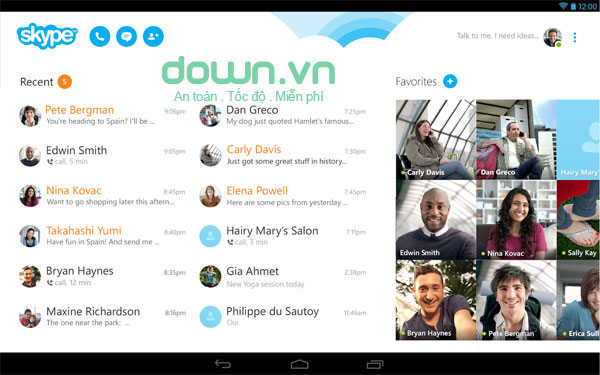 Skype for Android Tổng hợp phần mềm gọi video tốt nhất trên Android