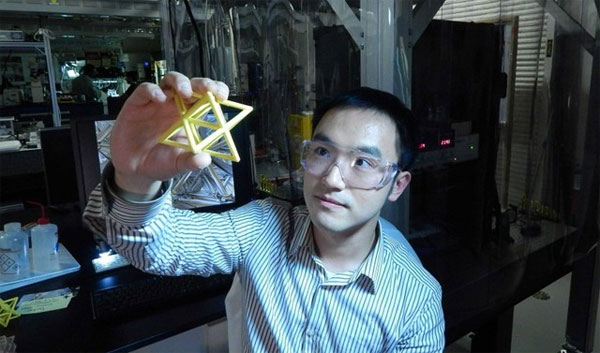 Chế tạo vật liệu mới nhẹ hơn aerogel, cứng gấp 10.000 lần