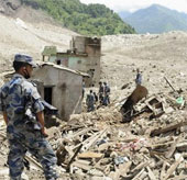 Sụt lở đất tại Nepal làm 8 người chết, 200 người mất tích