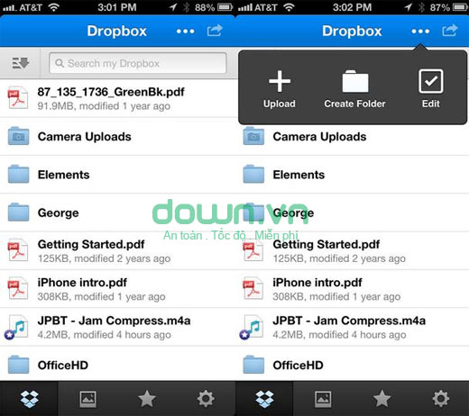 Dropbox Những ứng dụng trong điện thoại Android mới (P1)