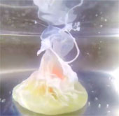 Video: Thả camera vào nước nóng để quay trứng luộc