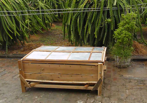 Thùng xử lý rác thanh long của sinh viên kiến trúc